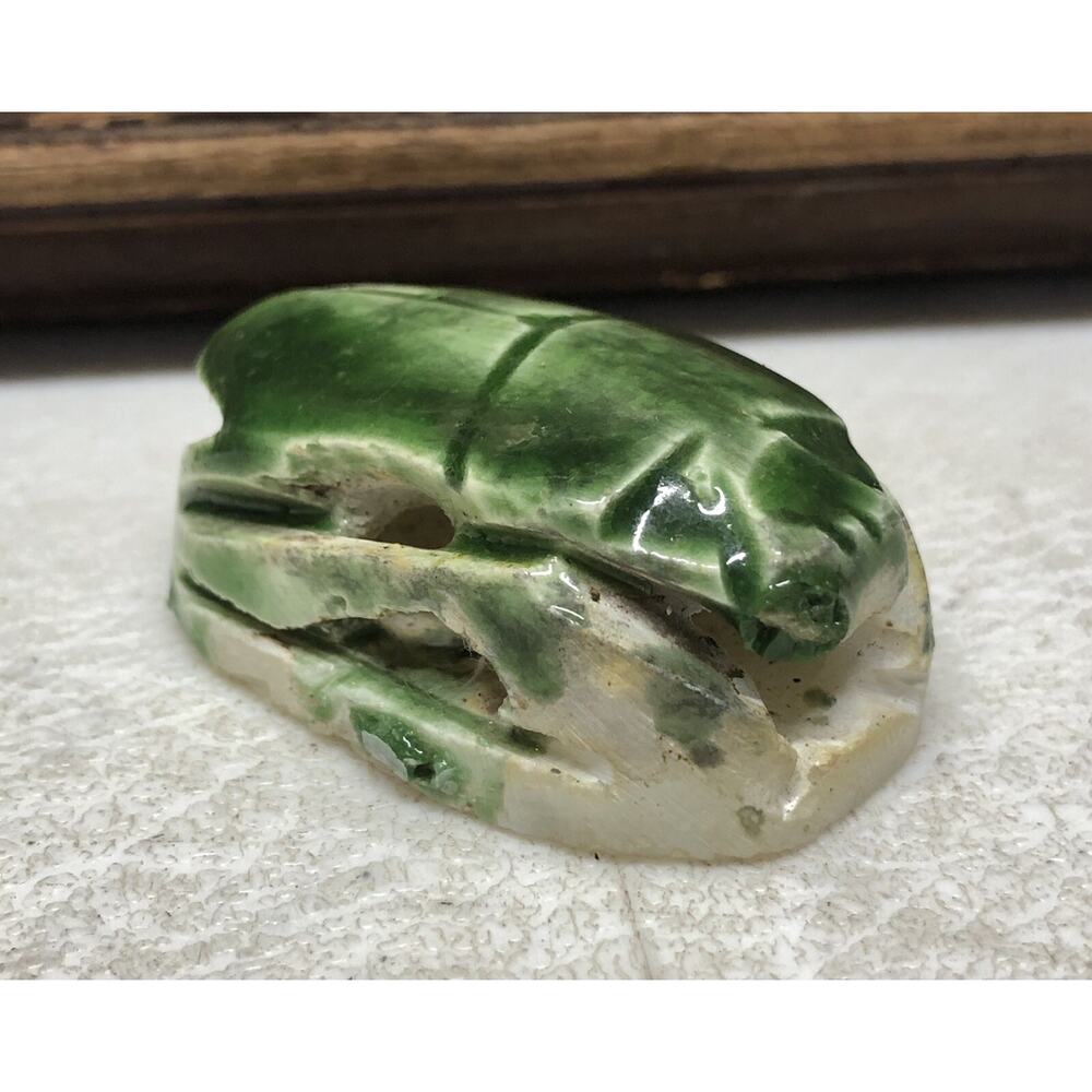 Egyptian Green Scarab Beetle Souvenir